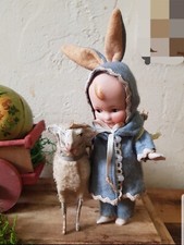 alte Porzellan Puppe Osterhase