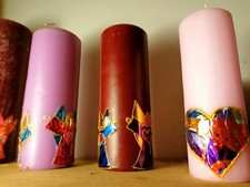 ENKAUSTIK Kerze Konfirmation