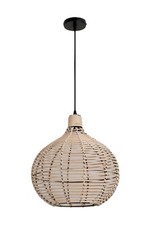 REDDI Hängelampe Boho RATTAN