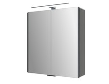 Alu spiegelschrank basic - spiegelschrank, mit
