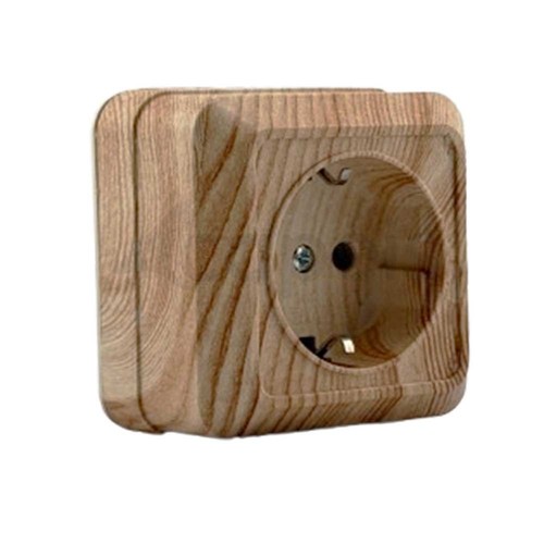 Schuko steckdose aufputz eiche - schuko,
