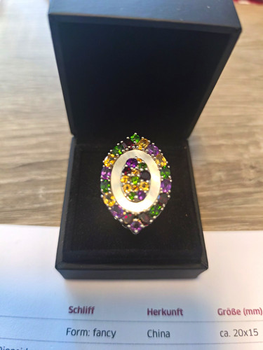 Juwelo perlmutt edelstein - perlmutt, ring