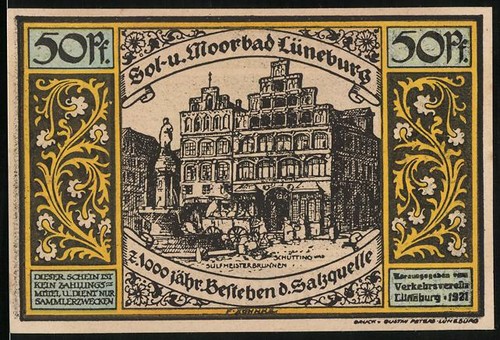 Notgeld lüneburg 1921 - lüneburg, 50