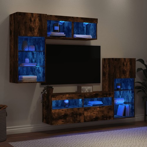 Wohnwand mit led - wohnwand,
