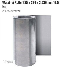 Walzblei Rolle 16,5kg 