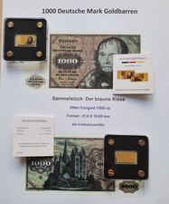 Goldbarren 1000 DM Mark 1/500