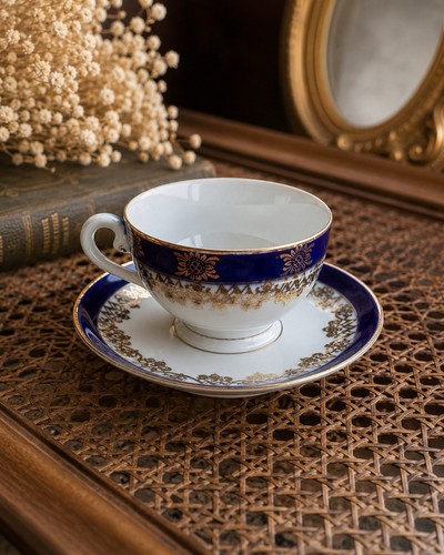 Vintage porzellan mokkatasse - vintage,