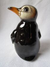 Goebel Pinguin Keramik Spardose W. Germany 16x10x9cm mit Schloss ohne Schlüssel