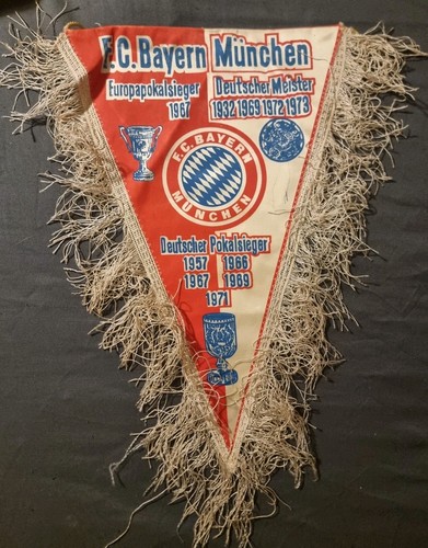 Großer alter wimpel bayern - wimpel, fc