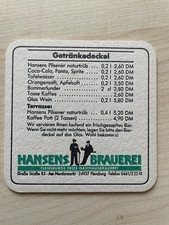 Bierdeckel Hansens Gasthaus-Brauerei Flensburg