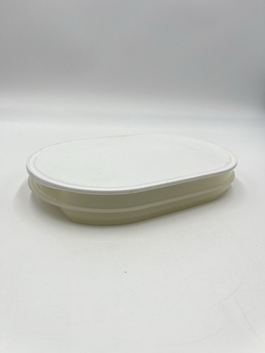 Tupperware dose oval flach mit - flach,