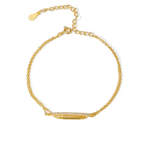 Gold plated 925 silver double - 925,