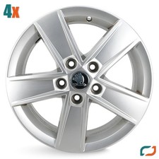 4x Original Skoda SuperB Octavia Yeti Alufelgen Felgen 5E0601025M 16 Zoll 6x16