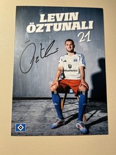 Hamburger SV HSV Autogrammkarte Levin Öztunali Drucksigniert