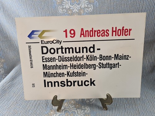 Zuglaufschild 19 andreas - ec,