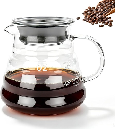 Kaffeekanne glas 600ml - glas,