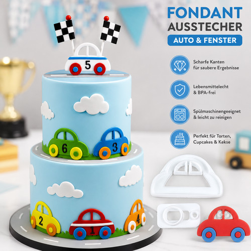 Auto ausstecher fondant - ausstecher,