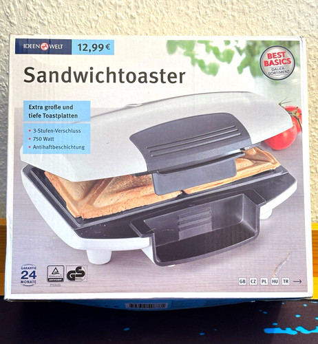 Ideenwelt sandwichtoaster 750w - ideenwelt,