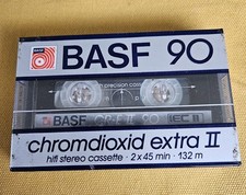 OVP BASF 90 CR-E II Hifi Stereo Cassette Tape Chromdioxid Extra II NEU OVP RARE
