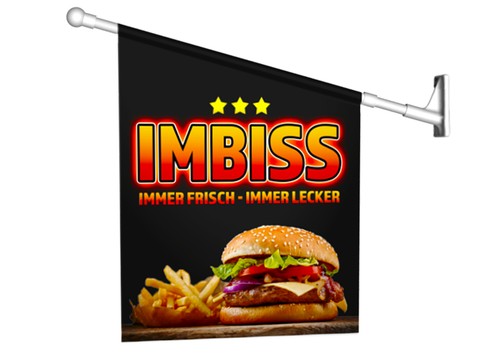 Werbefahne imbiss burger - burger,