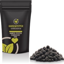200g Fermentierter Kampot Pfeffer ganz echter Black Pepper Pfefferkörner schwarz