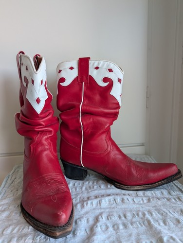 Buffalo red cowboy boots - buffalo,