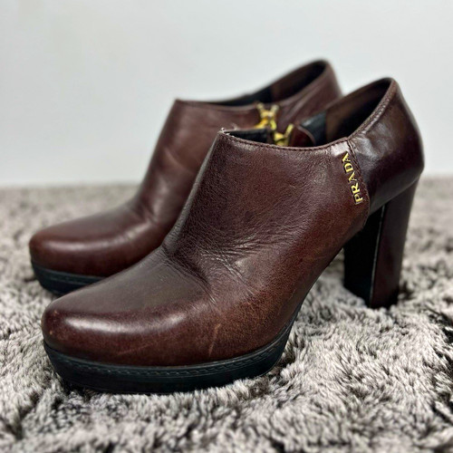 Prada damen stiefeletten - prada, leder