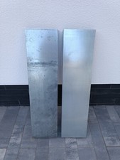 2x Flachkanal 100 x 25 x 5 cm aus verzinktem Stahl, Zuluft Kamin, Lüftung