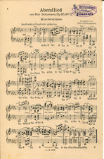 Abendlied / Schumann op.85