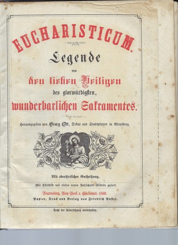 Eucharisticum legende von - -,