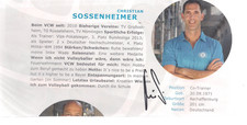 Autogramm Christian Sossenheimer Volleyball-Co-Trainer Originalunterschrift