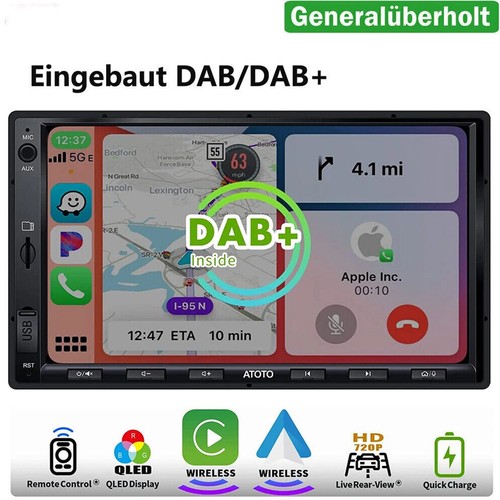 Atoto dab zoll qled display - qled,