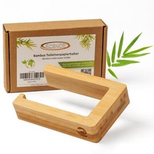 Toilettenpapierhalter holz - 1x,