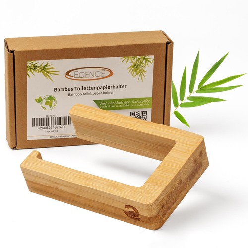 Toilettenpapierhalter holz - 1x,