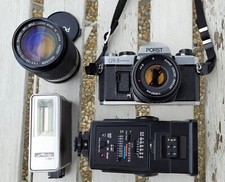 Porst CR3 automatic  analoge SLR mit 2 Objektiven im Set 35-70 und 70-210 mm, 2