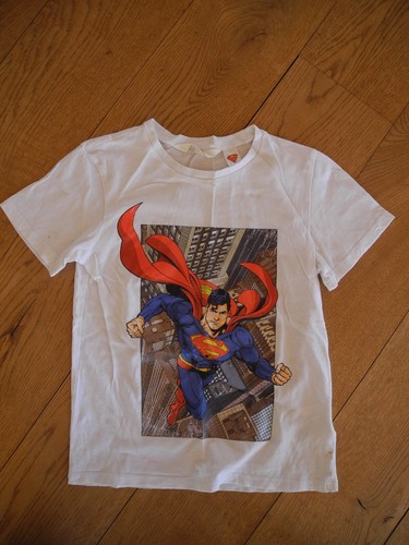 Superman shirt 122 128 - h&m,