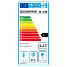 Gastro-Inox Edelstahl 600 Liter Gefrierschrank statische Kühlung mit Ventilator