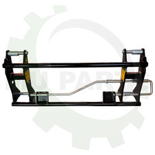 Schnellwechselrahmen seitliche Betätigung Frontlader Klinklader auf Euroaufnahme