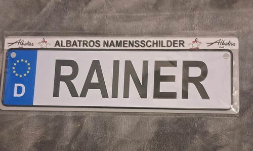 Namensschild rainer 5x6 5cm - namensschild,