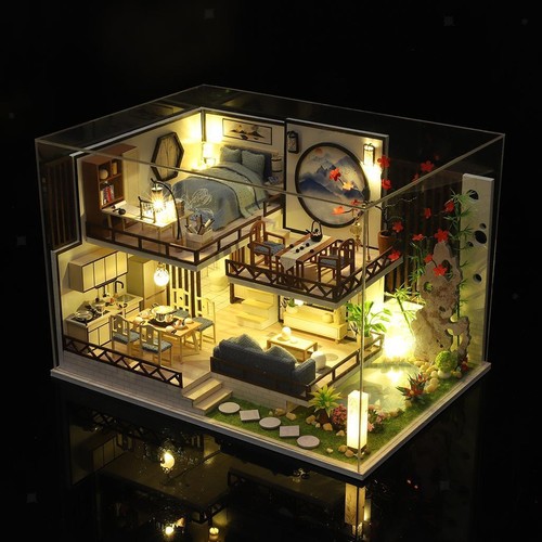 Diy miniatur holz puppenhaus - diy,