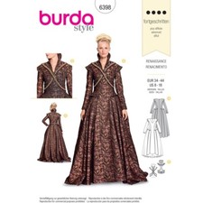 BURDA 6398 RENAISSANCE KLEID