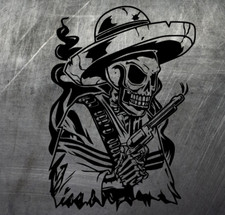 Aufkleber Skull Bandit Auto