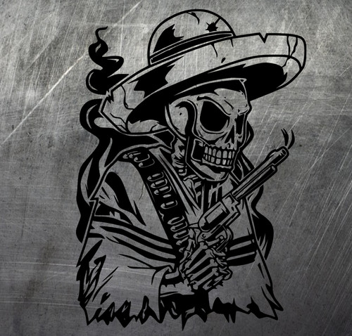 Aufkleber skull bandit auto - aufkleber,