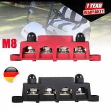 2 Stück 12V-48V DC Power Verteilerblock 250A Bedeckt Stromschiene Klemmleiste DE