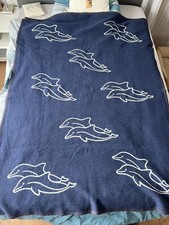 Eskimo Decke Merinowolle Tagesdecke 180x130 cm Schweiz Switzerland Delfin