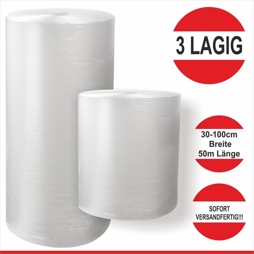 Luftpolsterfolie lagig 100cm - luftpolsterfolie,