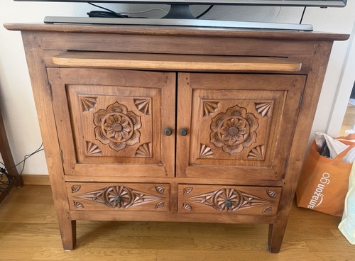 Solid teakwood bar cabinet