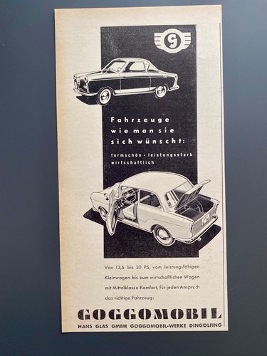 Goggomobil 250 coupe glas - goggomobil,