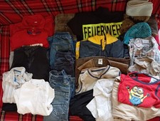 Bekleidungspaket Jungen - Größe 104-110, 34 Teile Feuerwehr Minion Lucky Luke