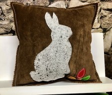 Echt-Wildleder Kissen